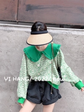 针织提花学院风卫衣，女装卫衣/绒衫，一杭