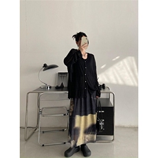 春夏开衫外搭灰色慵懒风罩衫防晒衬衫外套薄款女空调2025长袖上衣，女装衬衫，星座506A