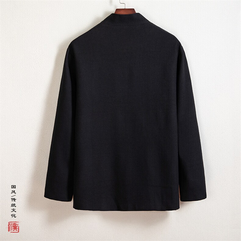 风男装棉麻男士禅意改良汉服领外套H108P90,男装民族服装,钱塘802