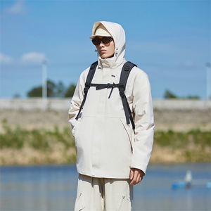 冬季三合一外套日系连帽男装青年夹克户外防水冲锋衣外套6152-P90图片
