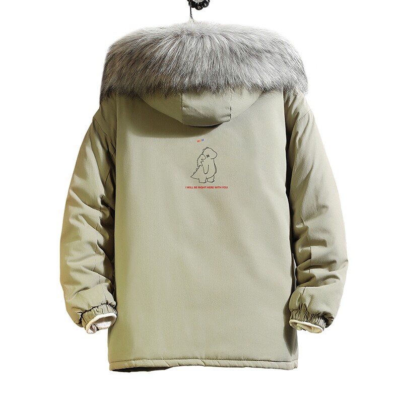 MM48140-P130冬季大毛领衣男士大码加厚袄男服砖墙,男装棉衣,电商A040A