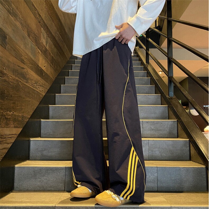 2025春季新款潮流条纹户外登山宽松休闲裤B315-K25608-特p35控68,男装休闲裤,电商B315