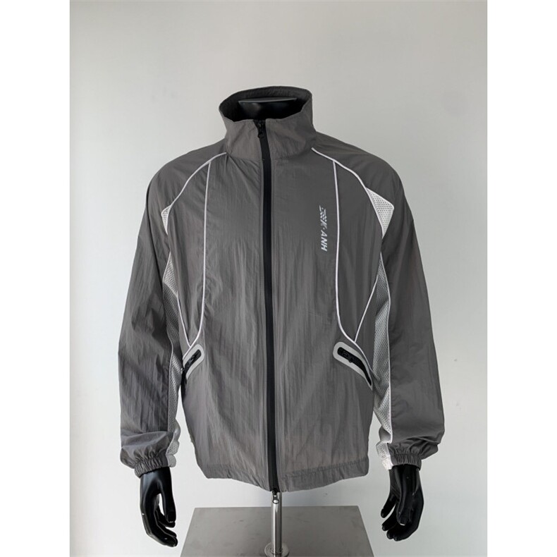 防晒服男款防紫外线撞色机车夹克夏季薄款透气冲锋衣FS118 P58图片