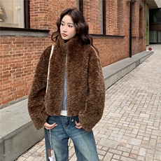 新品2025冬装云朵绒皮毛一体外套2C116-2557-P225-K299，女装皮草，2C116