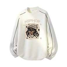 得物供货、复合重磅420克现货圆领卫衣宽松HD019-1-YLT25269-P35，男装卫衣，电商019-1