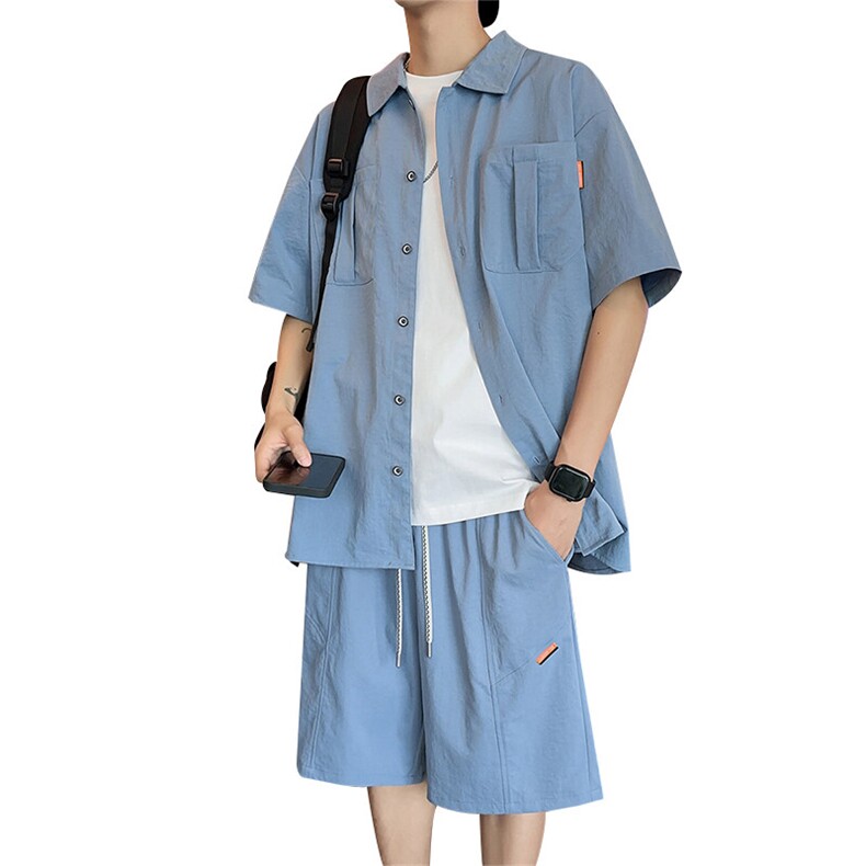 32505-P66大码控108大码夏季男士休闲套装,男装休闲套装,星座209