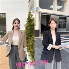 秋季新款净色西服外套，其它，得到THETHAT