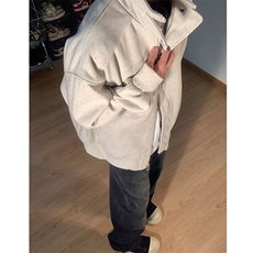 潮牌立领运动美式街头卫衣男女复古情侣夹克外套设计感JK721-P75，男装夹克，星座208-5
