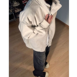 潮牌立领运动美式街头卫衣男女复古情侣夹克外套设计感JK721-P75图片