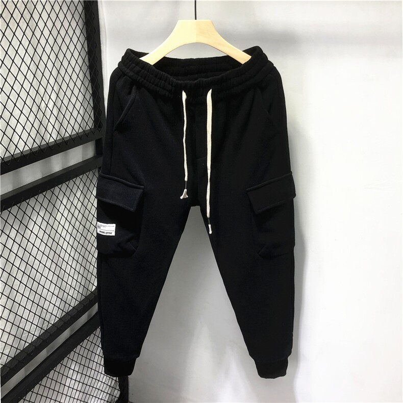 冬季加绒加厚工装运动休闲卫裤精品青年百搭休闲裤B230P3款,男装休闲裤,电商B230