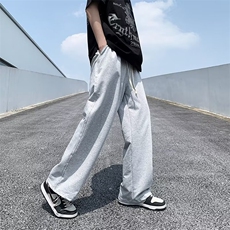 裤子男款春秋款束脚卫裤宽松运动裤男士2024休闲长裤CK106/P45，男装休闲裤，星座506