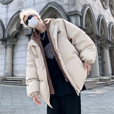 美式高街棉服男冬季新款假两件加厚棉衣休闲复古棉袄M9003-P80，男装棉衣，星座1109-3