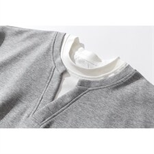 假两件华棉卫衣大码M-5XL表面棉底部聚酯纤维WY77961P48，男装卫衣，星座227-7