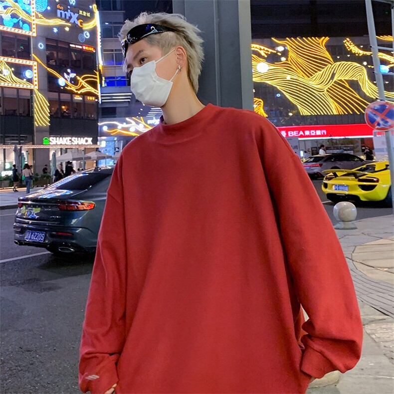D002P35半高领德绒针织衫男秋冬季新款打底内搭毛衣美式潮牌加厚,男装针织衫/毛衣,星座304A-1