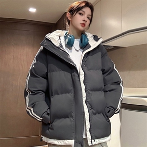 秋冬新款棉衣男士小棉袄加厚情侣ins百搭棉服立领保暖外套面包图片
