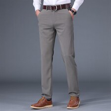 休闲裤男裤2023新款春秋季直筒宽松薄款中年爸爸时尚潮流裤子，男装休闲裤，电商B212（原钱塘6029）