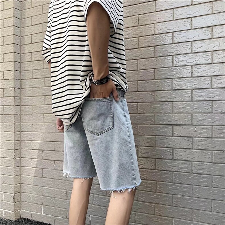 潮流春季牛仔裤男牛仔短裤D664P35,男装牛仔裤,星座1116-2