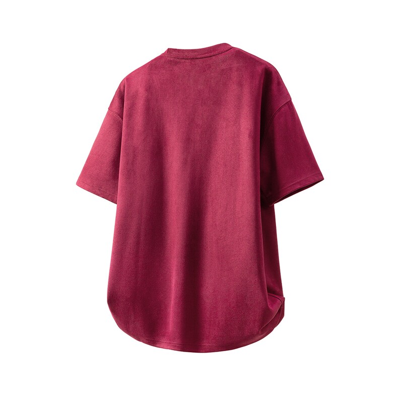 竹竹高升烧花M-5XL大码麂皮绒短袖T恤男JDT77787特P25块立体白底,男装T恤,星座227-7