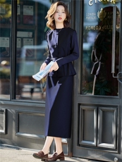 现货！2025秋季新款套装女时尚气质时髦洋气三件套裙，女装套装/套裙，涵墨