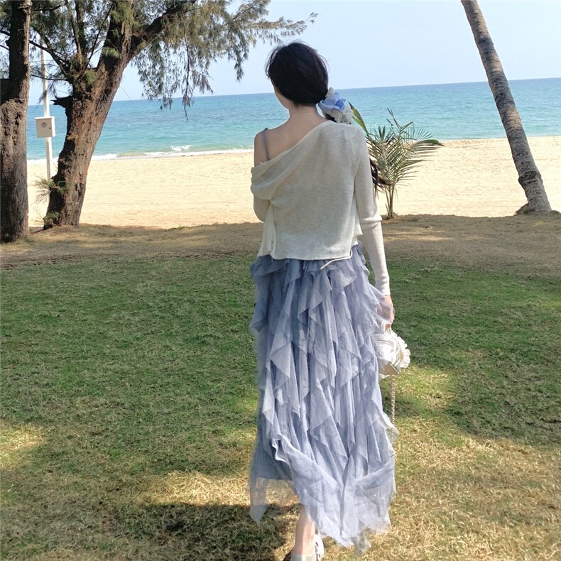 现货-2025年夏季新款两件套连衣裙P175K238,女装套装/套裙,浪娴服饰