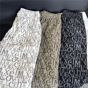 现货！美式高街提花字母小众设计休闲长裤-EX51064-特批28图片