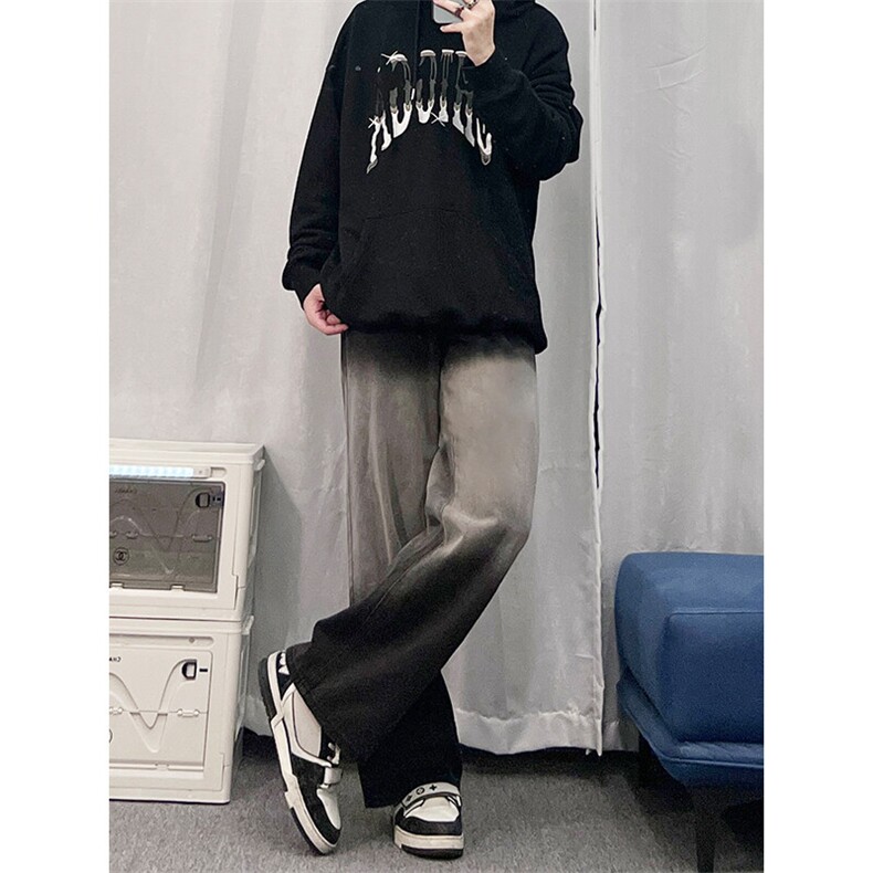 渐变修身牛仔裤美式高街vibe裤子XZ310A-4-NZ11-P55图片