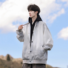 G0132-P85秋季新款日系cityboy连帽假两件渐变夹克外套，男装夹克，星座109