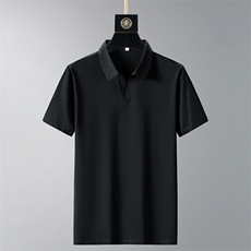 夏季新款男士翻领短袖T恤冰丝棉八字领休闲polo衫男211P33，男装Polo衫，电商B226
