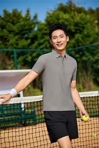 高端冰丝无痕夏季POLO衫男女同款透气POLO领2025年夏季图片