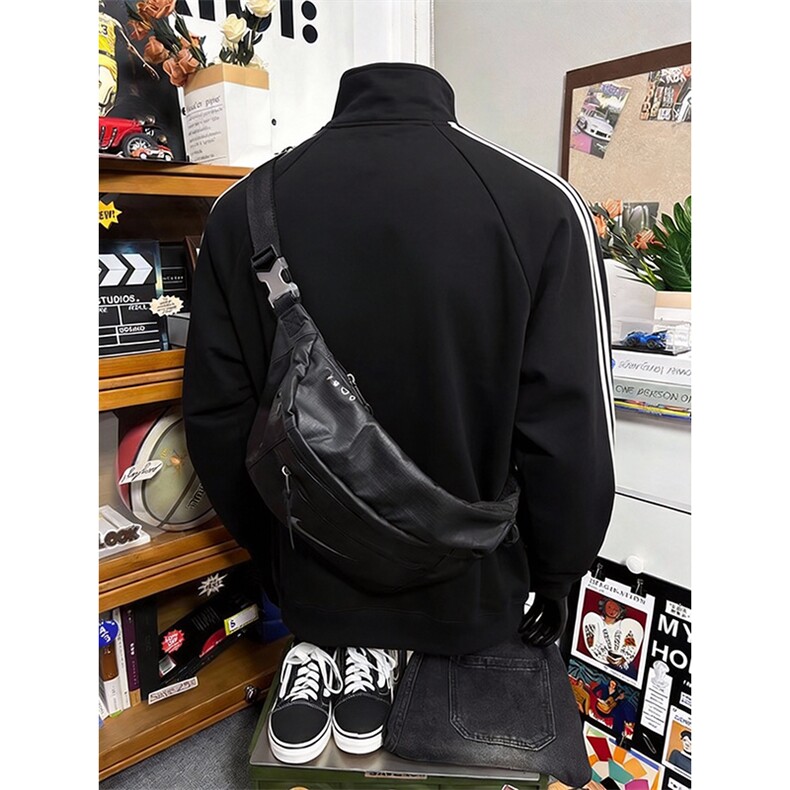 抖音得物品质26春装新款男女美式高街纯色半拉链织带立领卫衣CM29,男装卫衣,电商A486