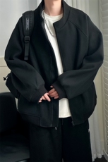 秋冬现货新款呢料外套男立领休闲呢子夹克A351-AJ2519-P115控168，男装夹克，电商A351