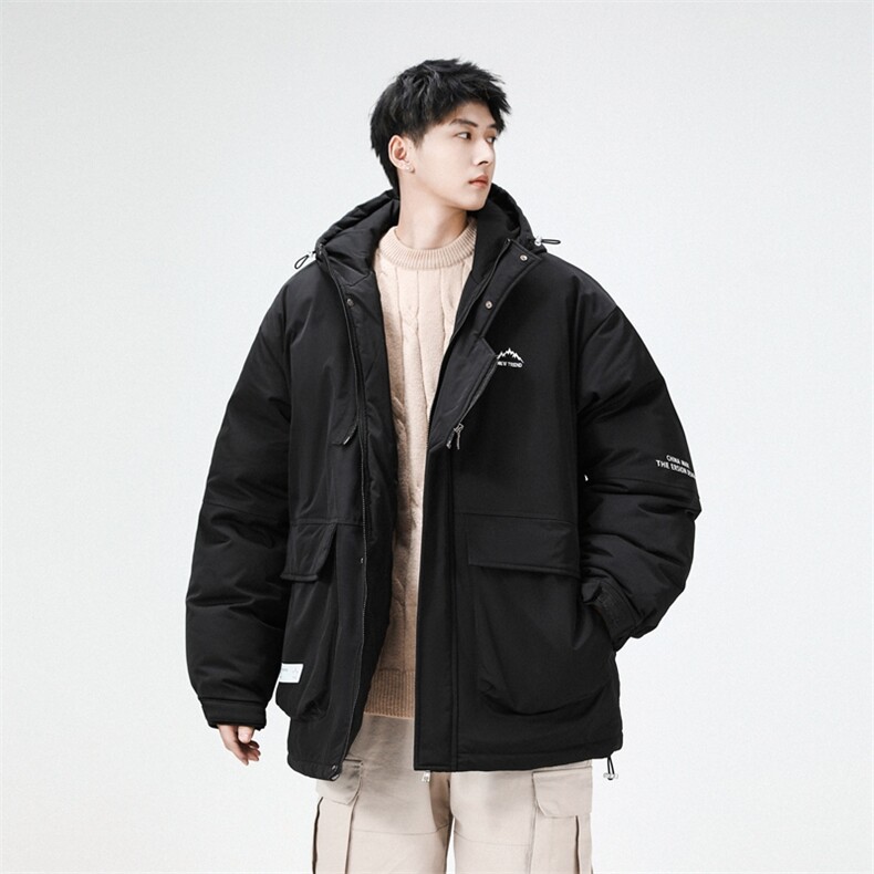 冲锋衣羽绒棉服男冬季宽松大码加厚棉衣ins潮流外套M0783-P120,男装棉衣,星座308B-2