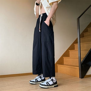 美式机能vibe直筒冲锋裤日系高街宽松工装休闲长裤男 K7053-P36图片