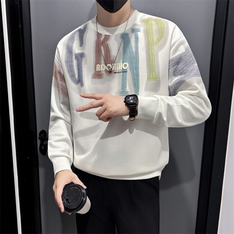 B340WY69917P5888加绒P6898店主风无头风印花卫衣,男装卫衣,电商B340