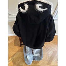 517A-8-Y91-P100猫耳朵座山雕连帽毛领棉服棉衣外套（非揭阳货），男装棉衣，星座517A-8（原B282）