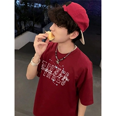 网图夏季潮AB面印花圆领短袖T恤情侣装短TV08-P25，男装T恤，电商C310-1