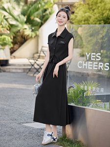 高级感御姐时尚洋气穿搭套装女2026夏季休闲巨显瘦连衣裙两件套图片