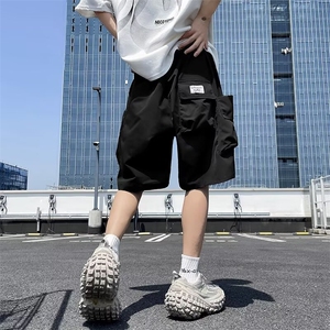 工装短裤男夏季宽松大口袋休闲外穿运动薄款五分裤子 DK002图片