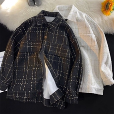 631-P45小香风外套男生夹克春秋季潮牌宽松衣服韩版大码高级感，男装夹克，电商B323A