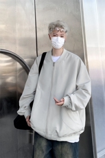 港风大码美式潮牌男女情侣款圆领夹克外套XZ213-JKMM02-P75控98，男装夹克，星座213