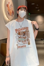 得物直播抖音品质250克重磅纯棉男无袖背心T恤T537P28控39，男装T恤，电商C408(原B339-1)