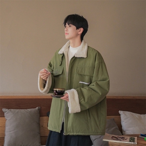 B225-W1012-P126-X158---羊羔毛外套-水洗棉95% 其他5%图片