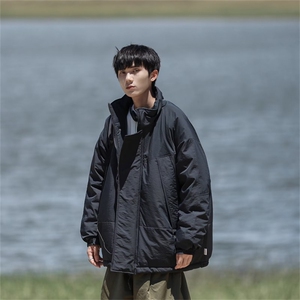 新款立领棉衣外套男士冬季加厚保暖情侣款潮牌宽松棉服V564-P88图片