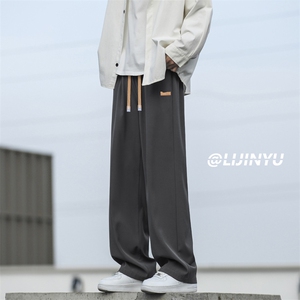 简约时尚男士美式高街新款百搭休闲宽松长裤男1229-特批27图片