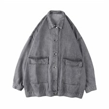 港风秋季bf夹克男韩版潮牌宽松工装外套休闲百搭牛仔衣JK301-p65,男装夹克,星座1008-1