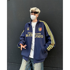 E25P50春秋男女同款新款卫衣男生套头衫时尚宽松青年学生卫衣开衫，男装卫衣，星座512-6