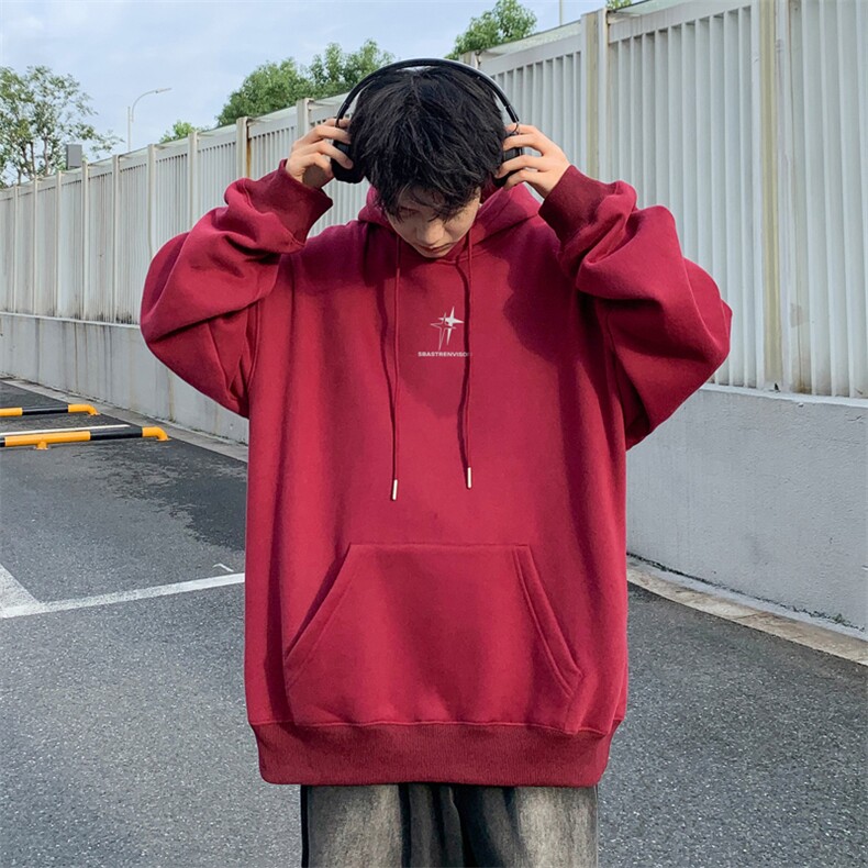！连帽圆领卫衣男装港风帽衫男LM190-P35,男装卫衣,电商B367