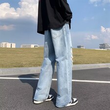 牛仔裤男秋季潮大码休闲裤子高街N9019P40，男装牛仔裤，星座1116-2