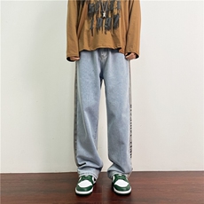 k815-p55-控78M-5XL现货有加绒高阶ins宽松牛仔裤cityboy，男装牛仔裤，星座116