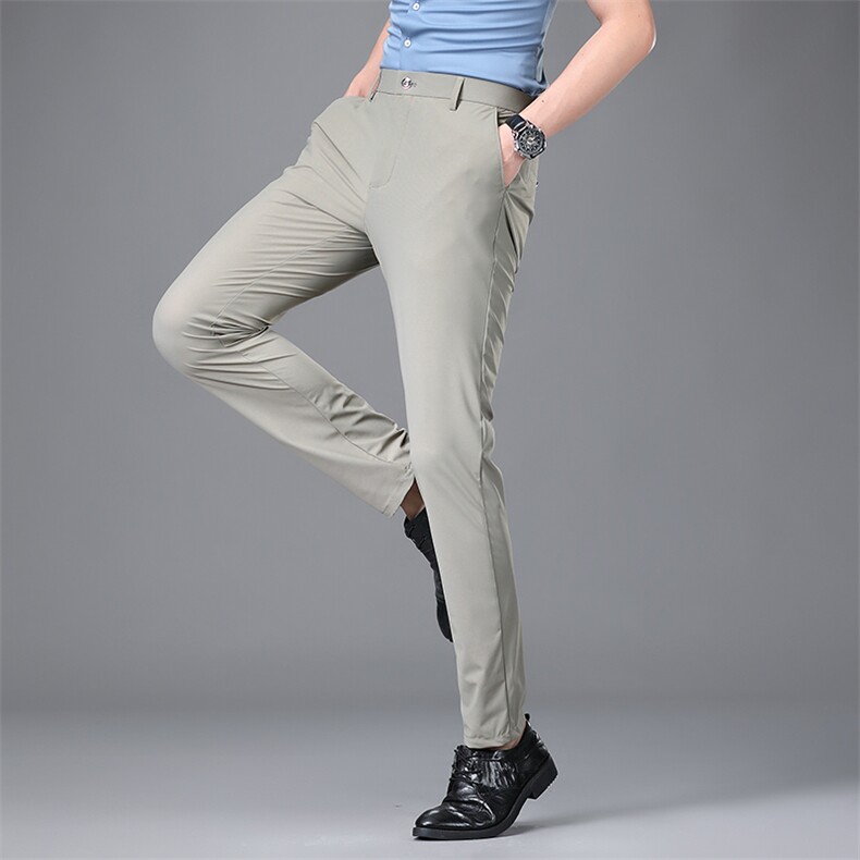 X3102022新款休闲西裤冰丝透气男裤四面弹P70，男装西裤，电商B360